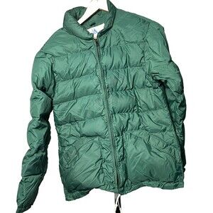 Holubar Jacket Vintage Down Puffer Thrashed Parka Coat Made USA Green Men Small